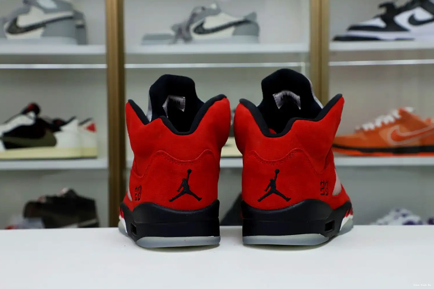 BULL Kimikick JORDAN RED AIR RETRO RAGING 5 SUEDE 0705
